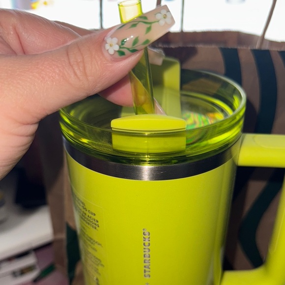 Starbucks Lime Green Tumbler - Picture 3 of 4